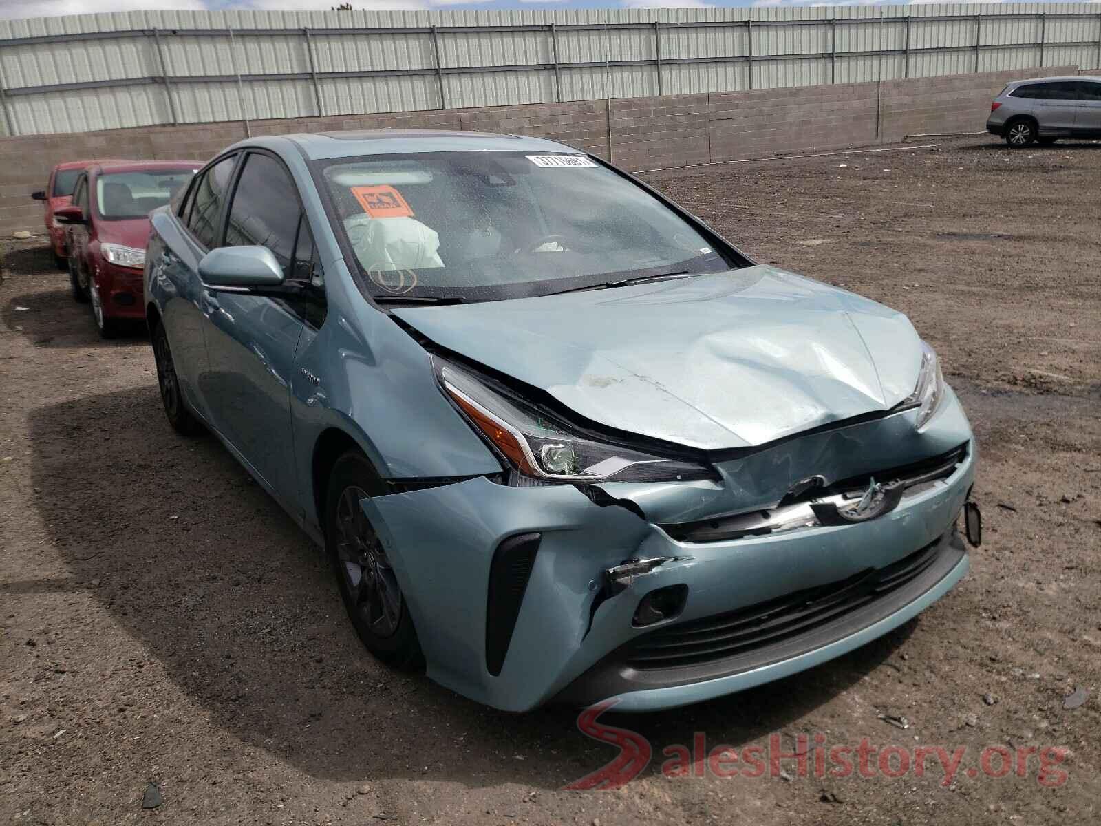 JTDKARFU7K3091693 2019 TOYOTA PRIUS