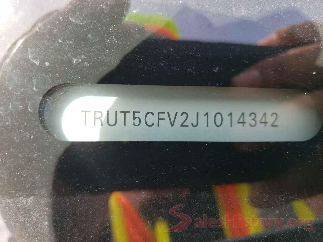 TRUT5CFV2J1014342 2018 AUDI TT