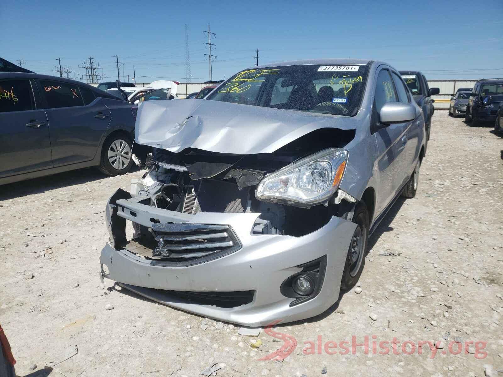 ML32F3FJ8KHF08669 2019 MITSUBISHI MIRAGE