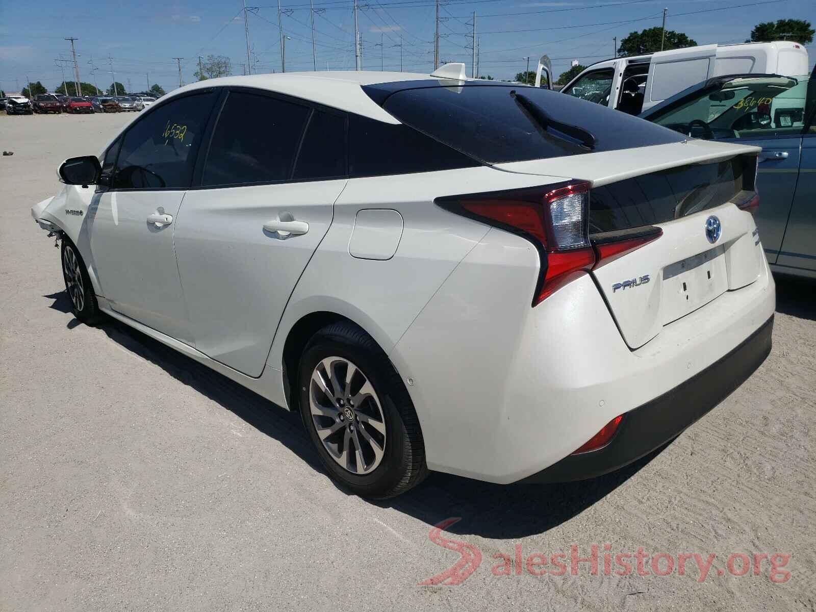 JTDKARFU8K3099186 2019 TOYOTA PRIUS