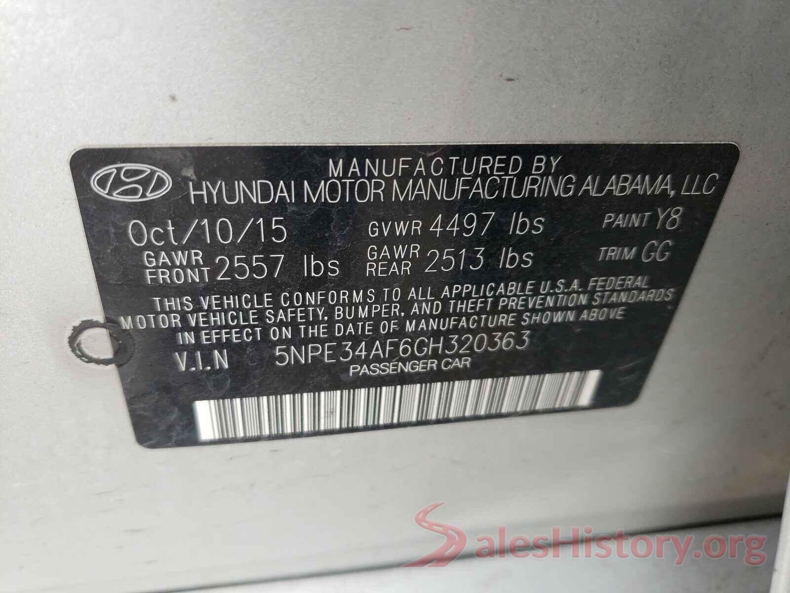 5NPE34AF6GH320363 2016 HYUNDAI SONATA