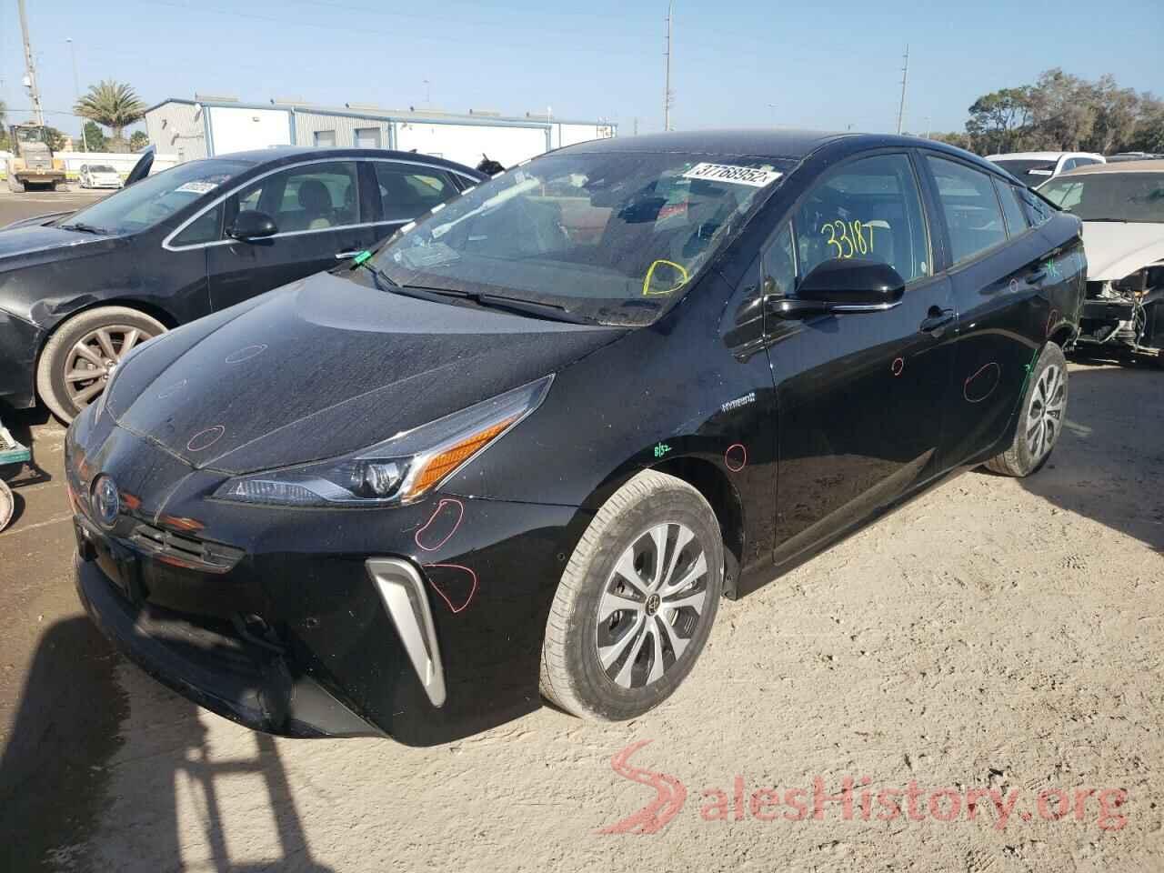 JTDL9RFU0L3015229 2020 TOYOTA PRIUS