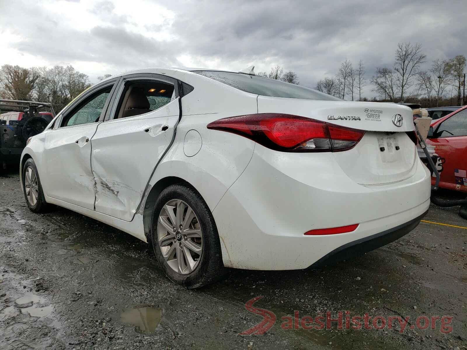 5NPDH4AE9GH733494 2016 HYUNDAI ELANTRA