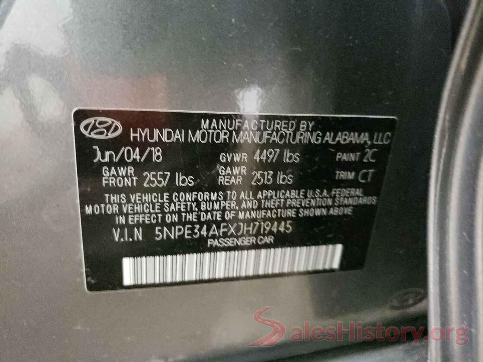 5NPE34AFXJH719445 2018 HYUNDAI SONATA