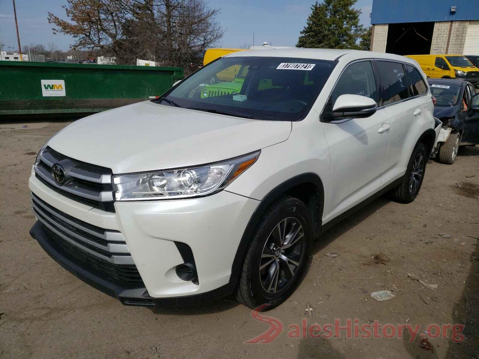 5TDZZRFH5KS291884 2019 TOYOTA HIGHLANDER