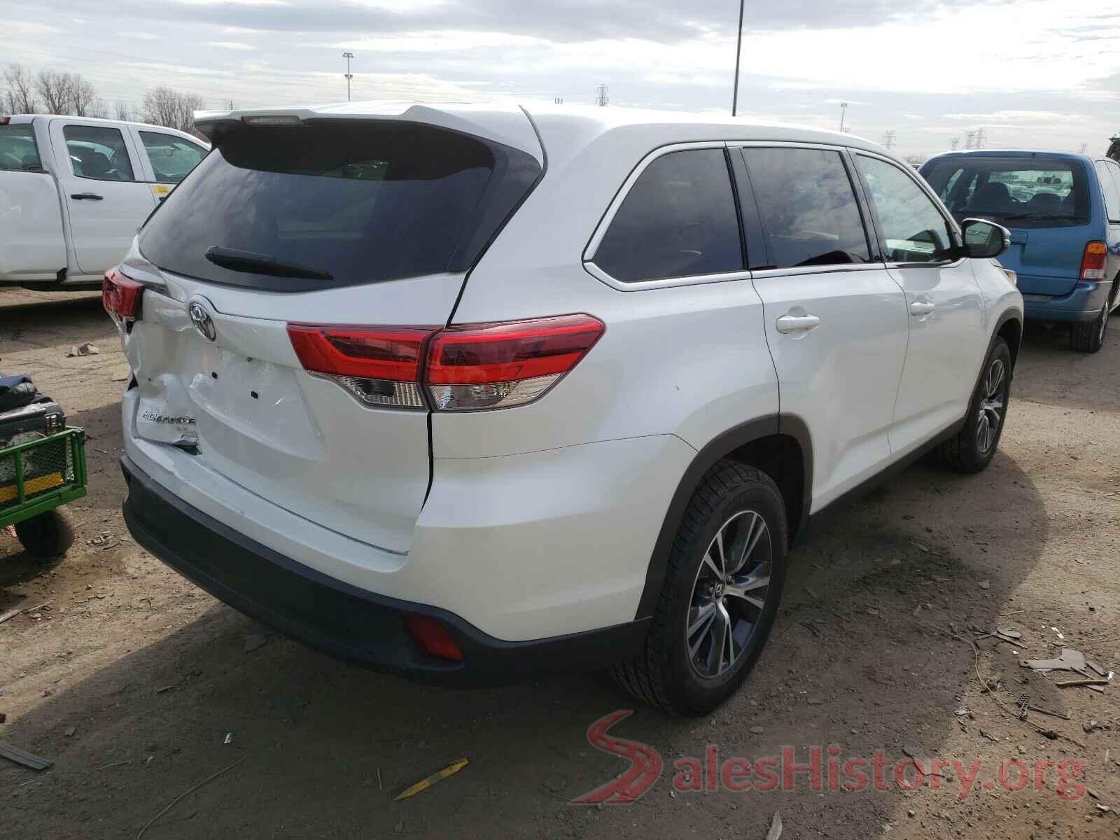 5TDZZRFH5KS291884 2019 TOYOTA HIGHLANDER