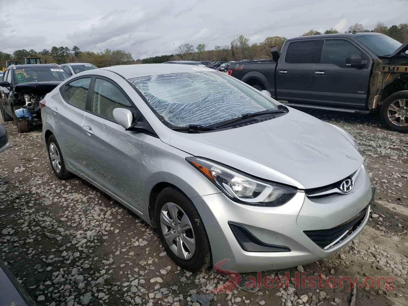 5NPDH4AE8GH767636 2016 HYUNDAI ELANTRA