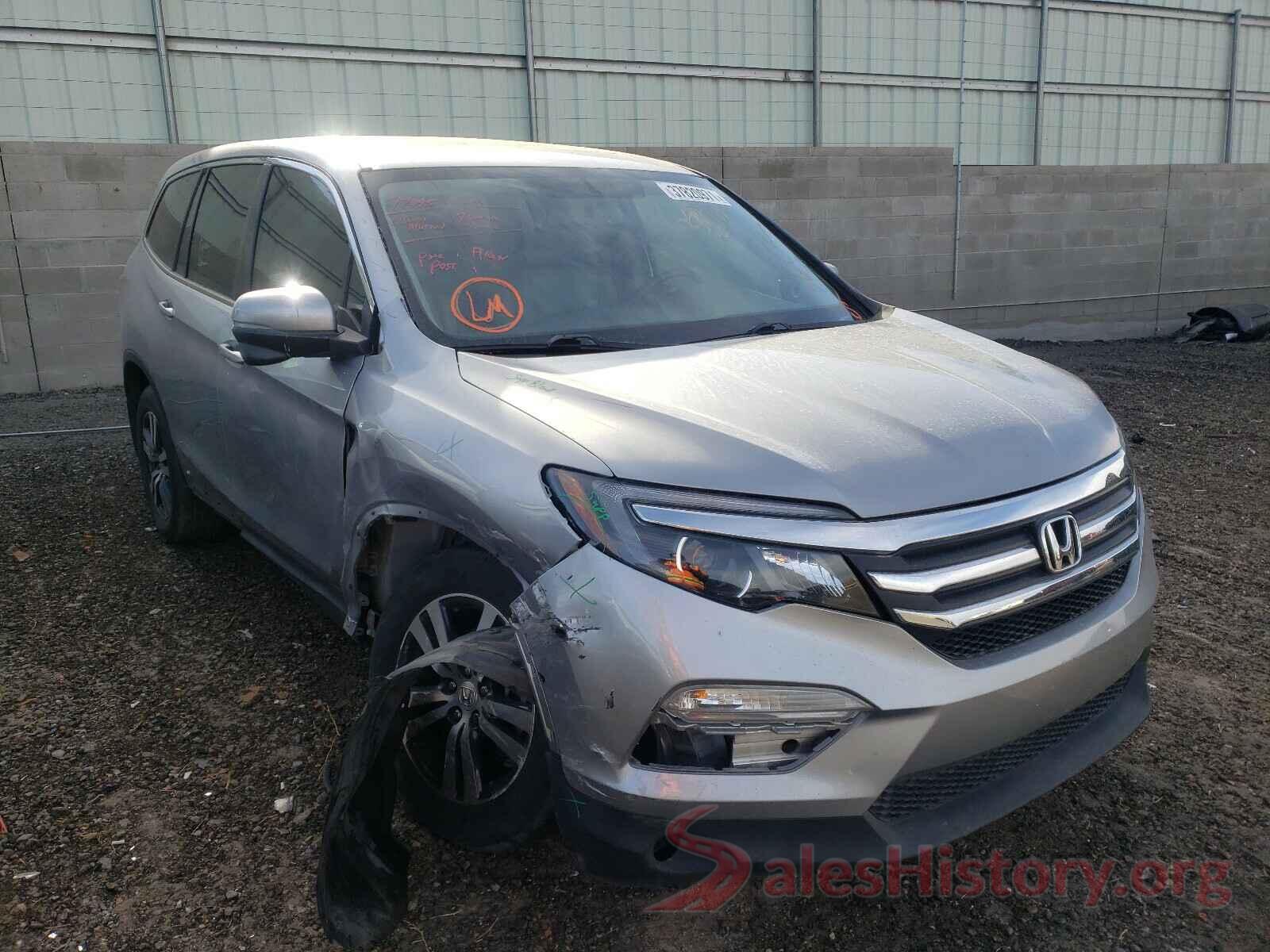 5FNYF5H55HB017100 2017 HONDA PILOT