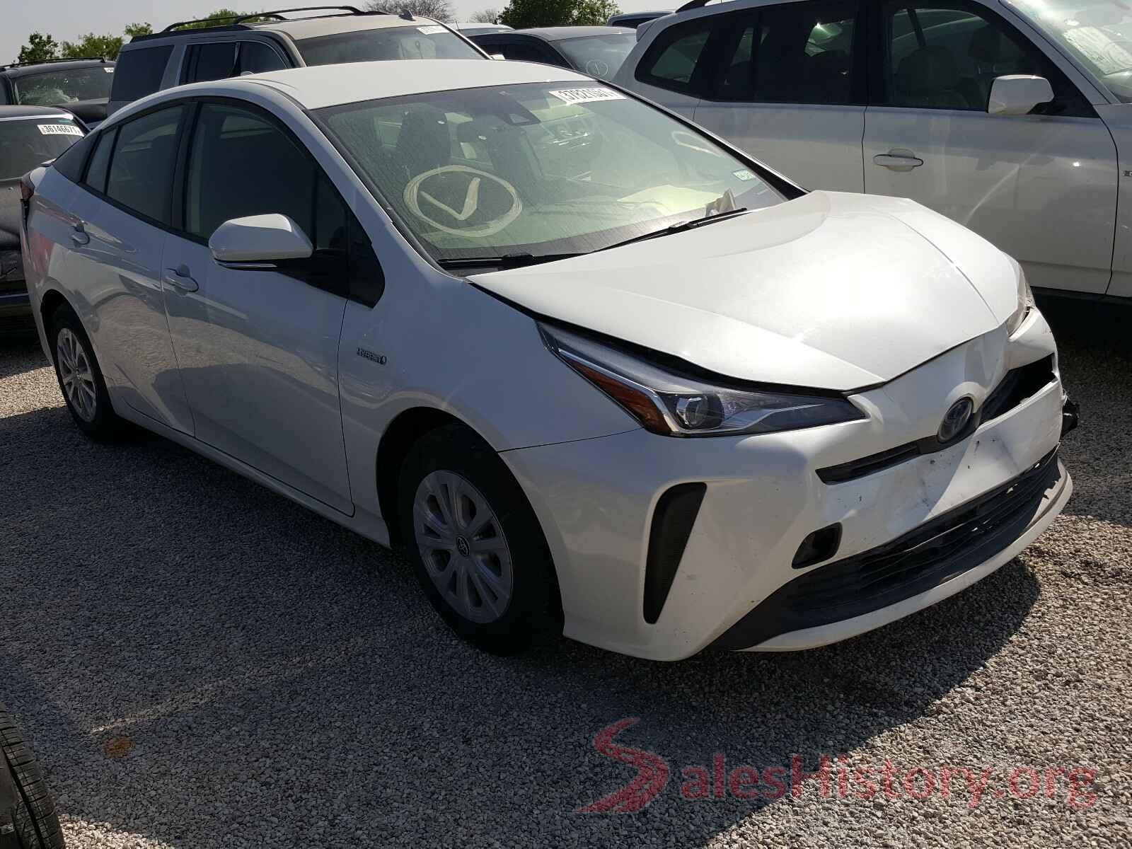 JTDKARFU0K3081930 2019 TOYOTA PRIUS