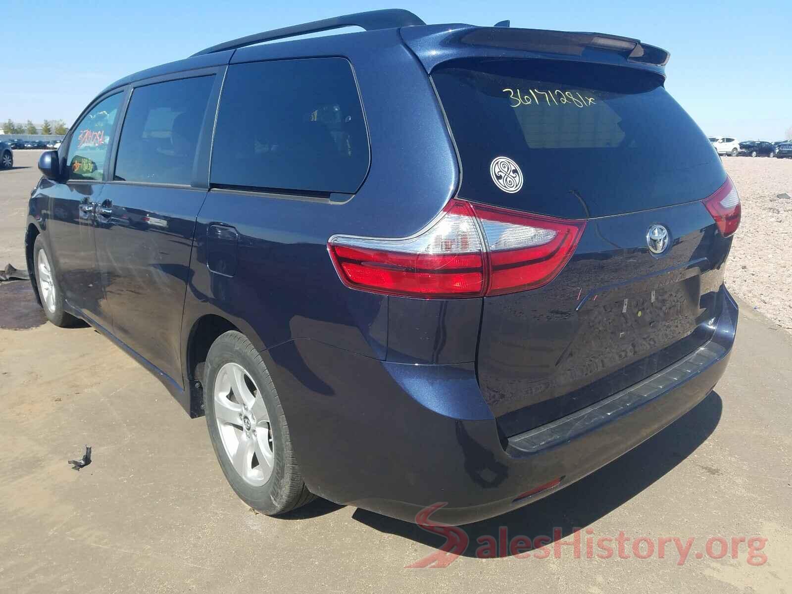 5TDKZ3DC6KS991905 2019 TOYOTA SIENNA