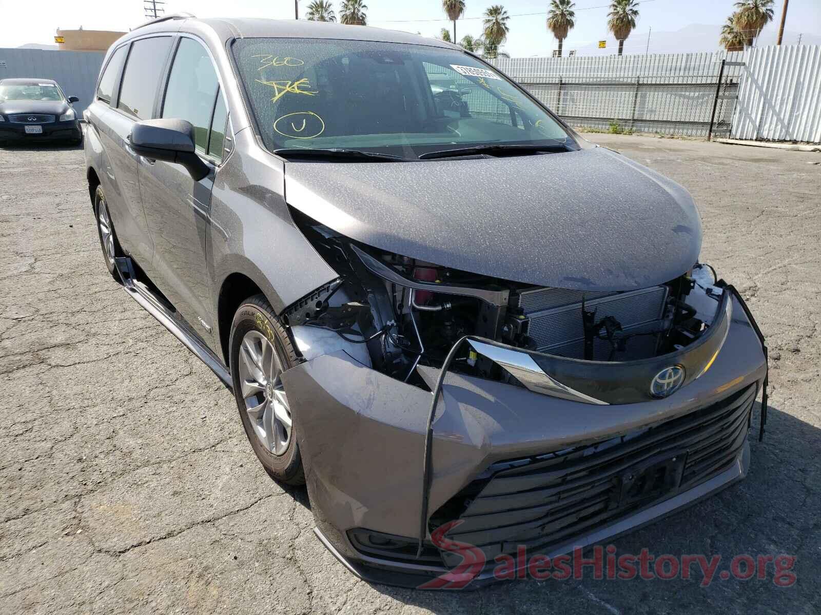 5TDKRKEC7MS011111 2021 TOYOTA SIENNA