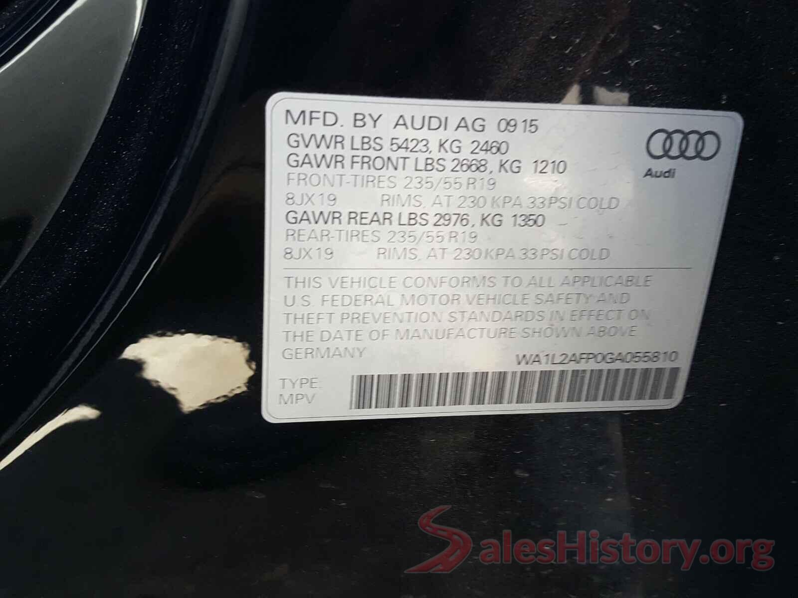 WA1L2AFP0GA055810 2016 AUDI Q5