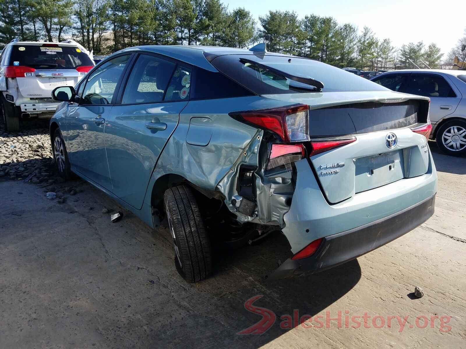 JTDL9RFU3K3008872 2019 TOYOTA PRIUS