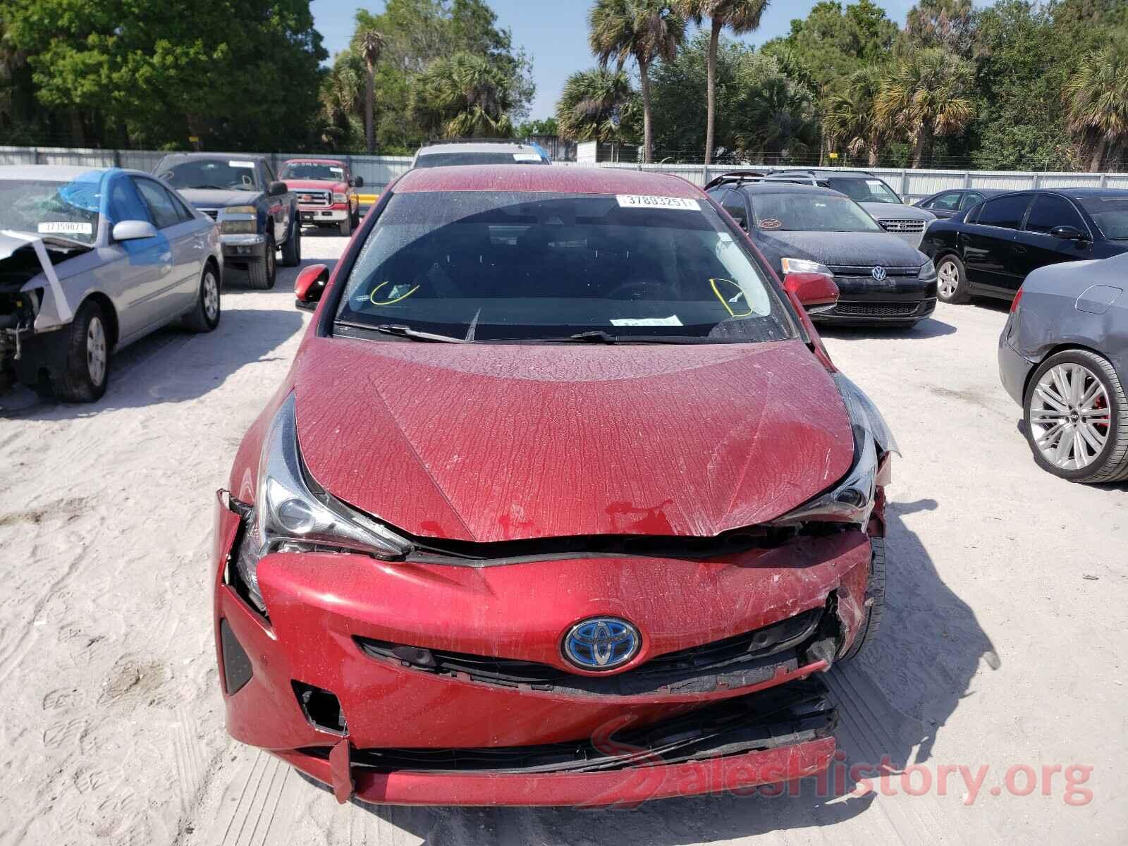 JTDKARFU1J3551168 2018 TOYOTA PRIUS