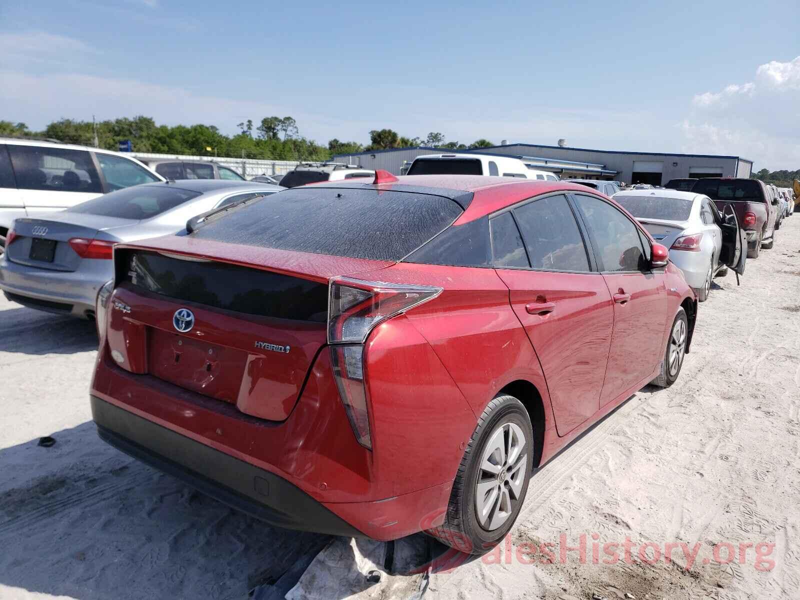 JTDKARFU1J3551168 2018 TOYOTA PRIUS