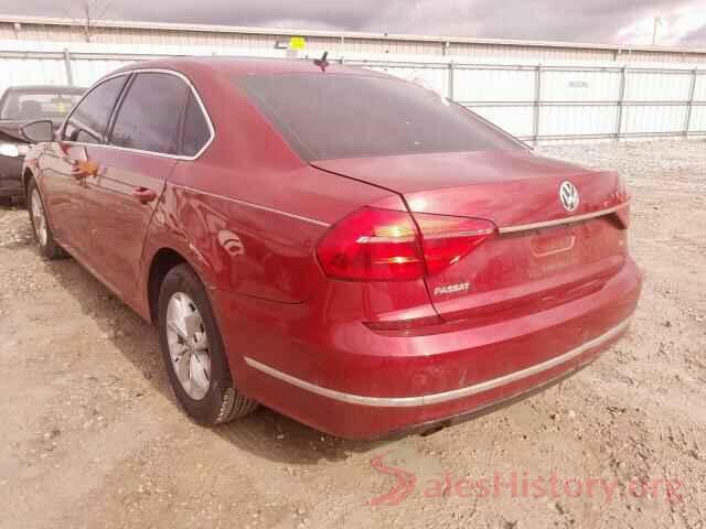 1VWAT7A37GC056097 2016 VOLKSWAGEN PASSAT