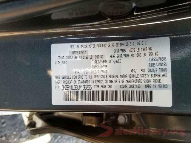 3MZBN1L33JM165865 2018 MAZDA 3