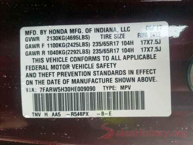 7FARW5H30HE009090 2017 HONDA CRV