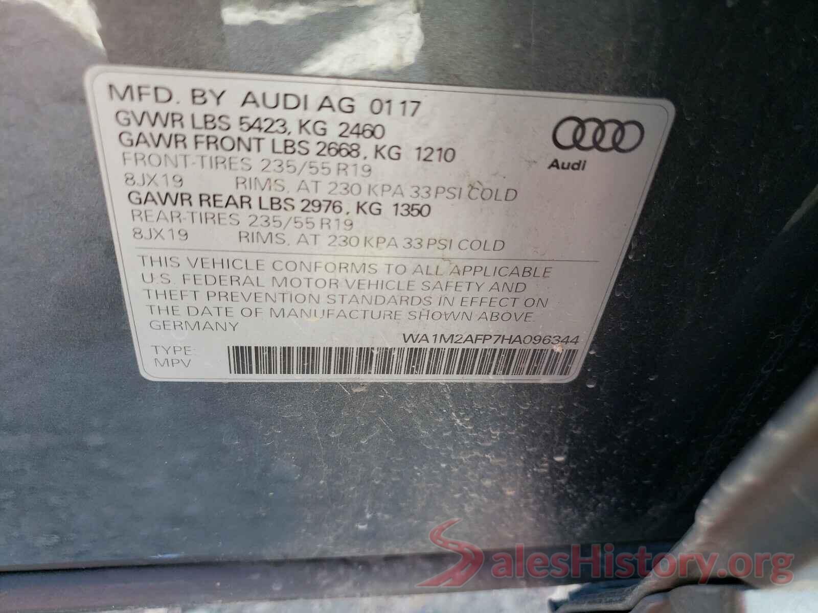 WA1M2AFP7HA096344 2017 AUDI Q5