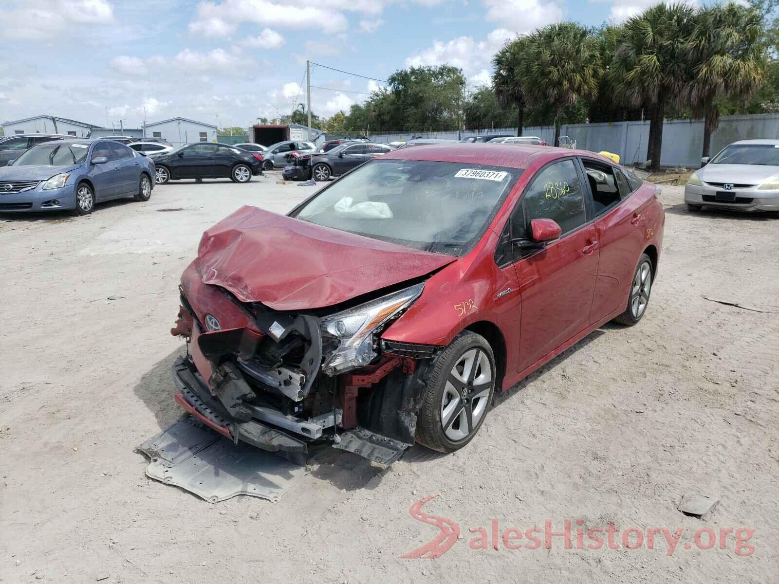 JTDKARFU8G3502204 2016 TOYOTA PRIUS