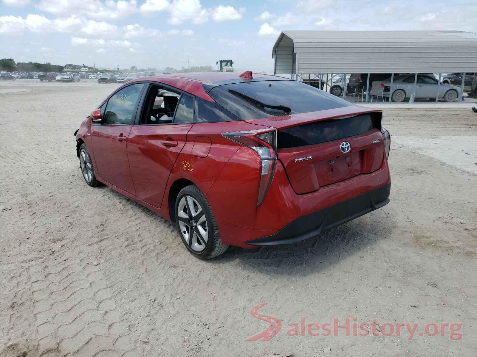 JTDKARFU8G3502204 2016 TOYOTA PRIUS