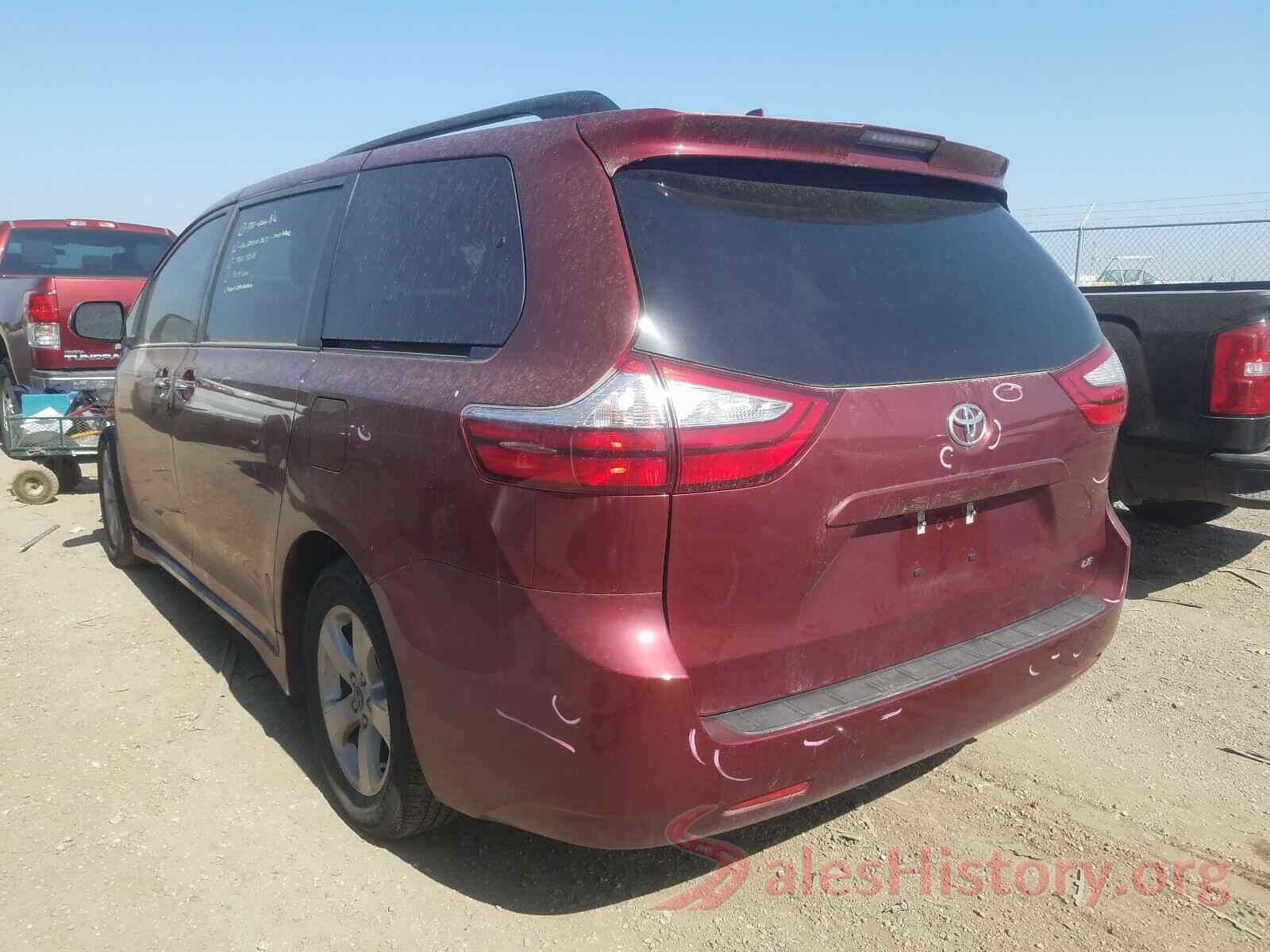 5TDKZ3DC9KS976184 2019 TOYOTA SIENNA