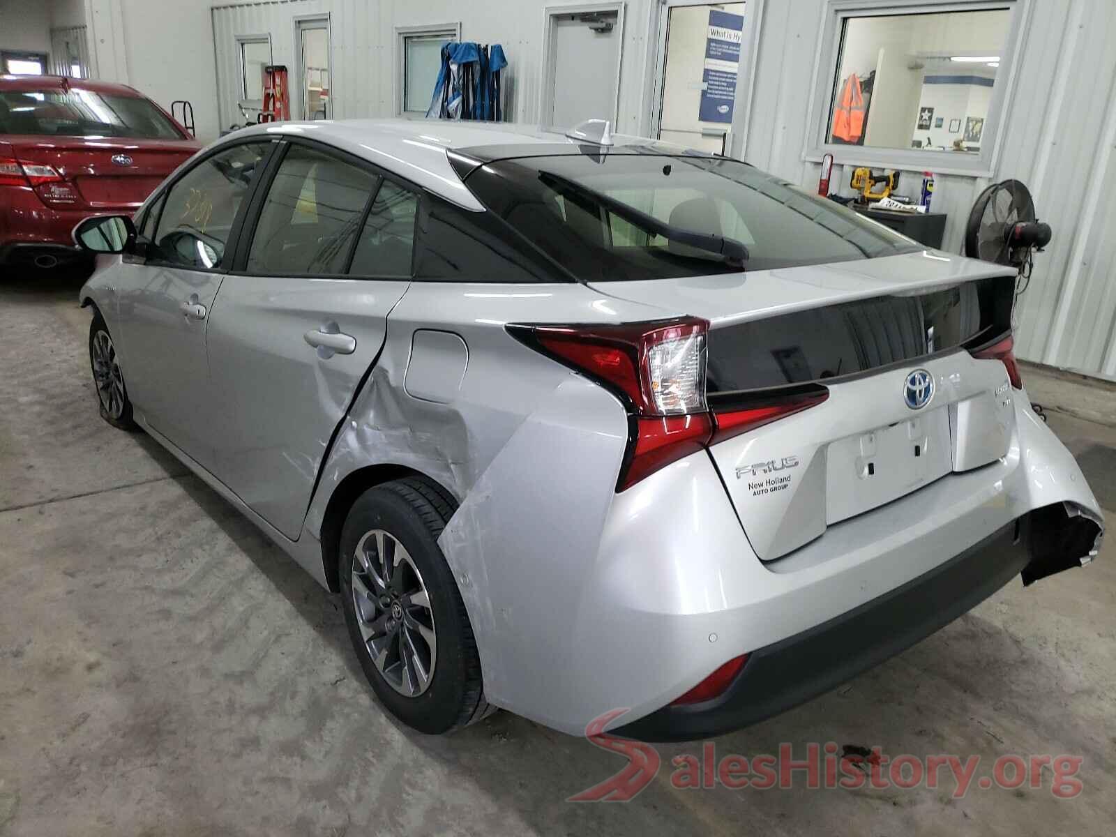 JTDKARFU0L3107802 2020 TOYOTA PRIUS