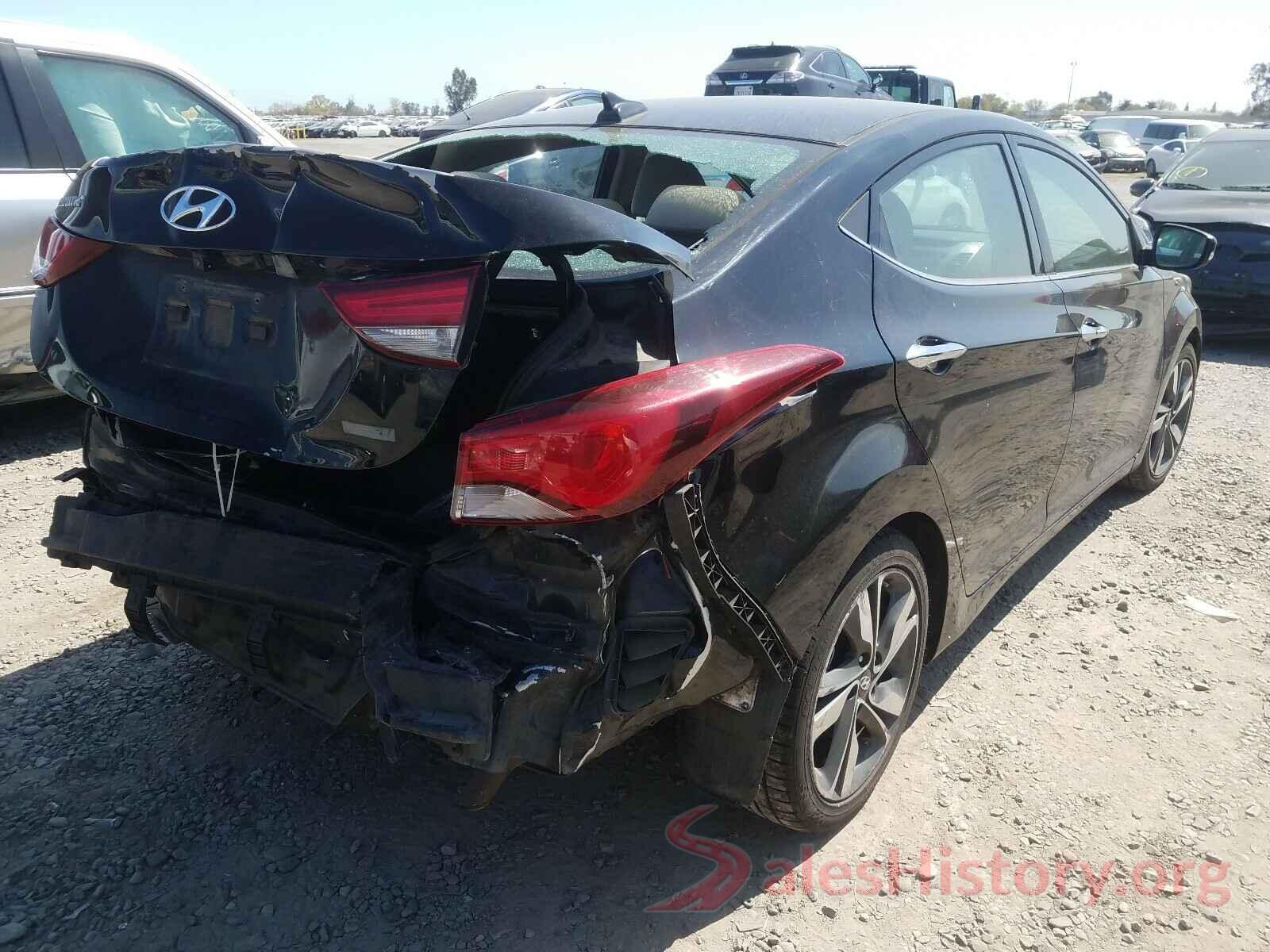 KMHDH4AE6GU597956 2016 HYUNDAI ELANTRA