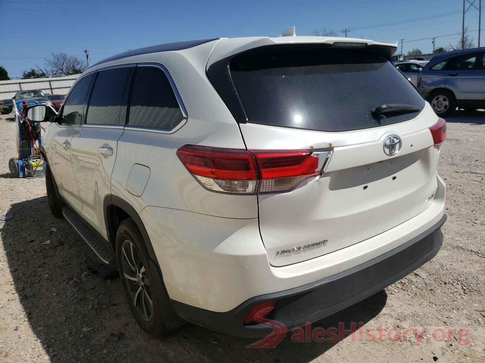 5TDKZRFH0KS570886 2019 TOYOTA HIGHLANDER