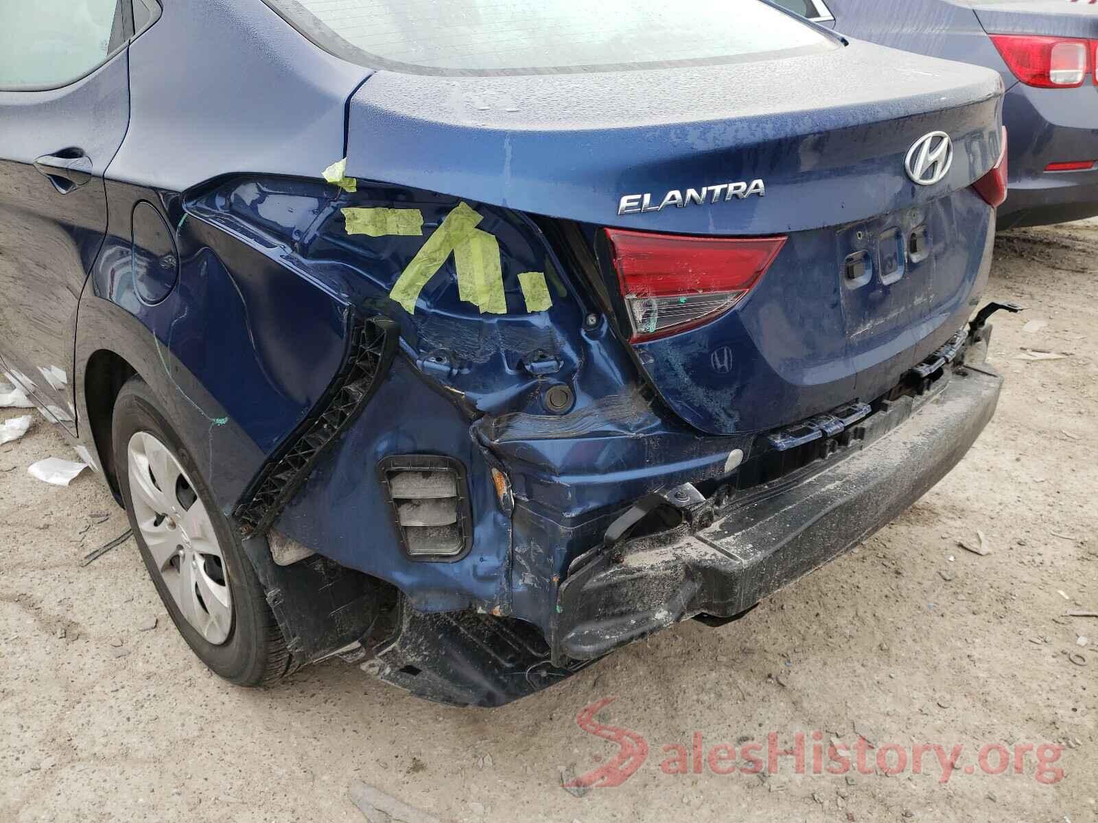 5NPDH4AE6GH775850 2016 HYUNDAI ELANTRA