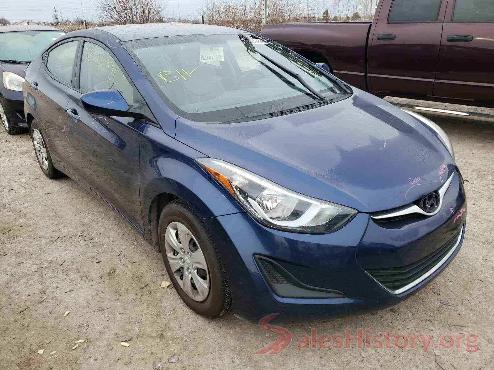 5NPDH4AE6GH775850 2016 HYUNDAI ELANTRA