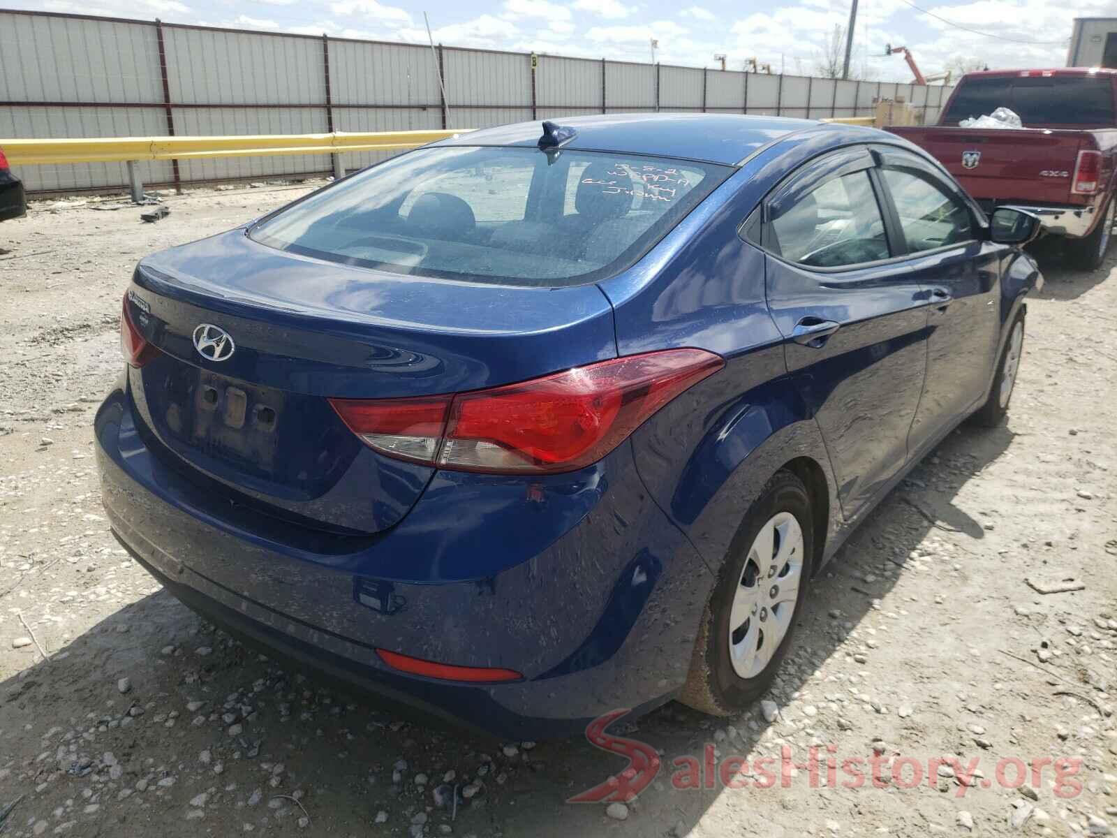 5NPDH4AE4GH731524 2016 HYUNDAI ELANTRA