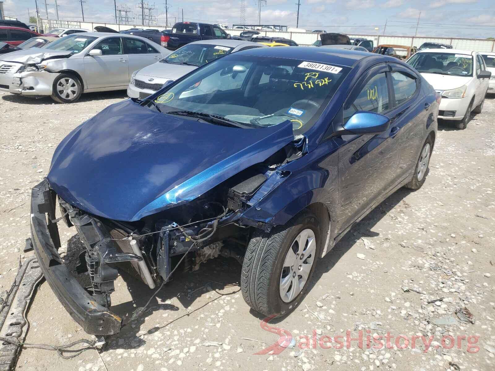 5NPDH4AE4GH731524 2016 HYUNDAI ELANTRA