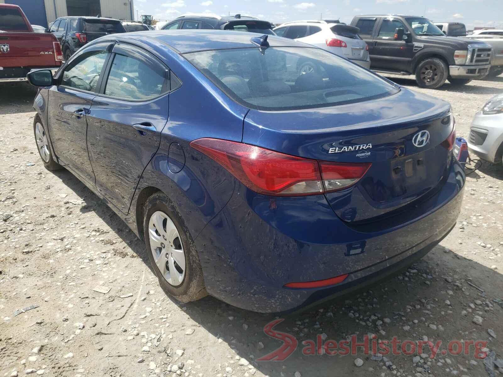 5NPDH4AE4GH731524 2016 HYUNDAI ELANTRA