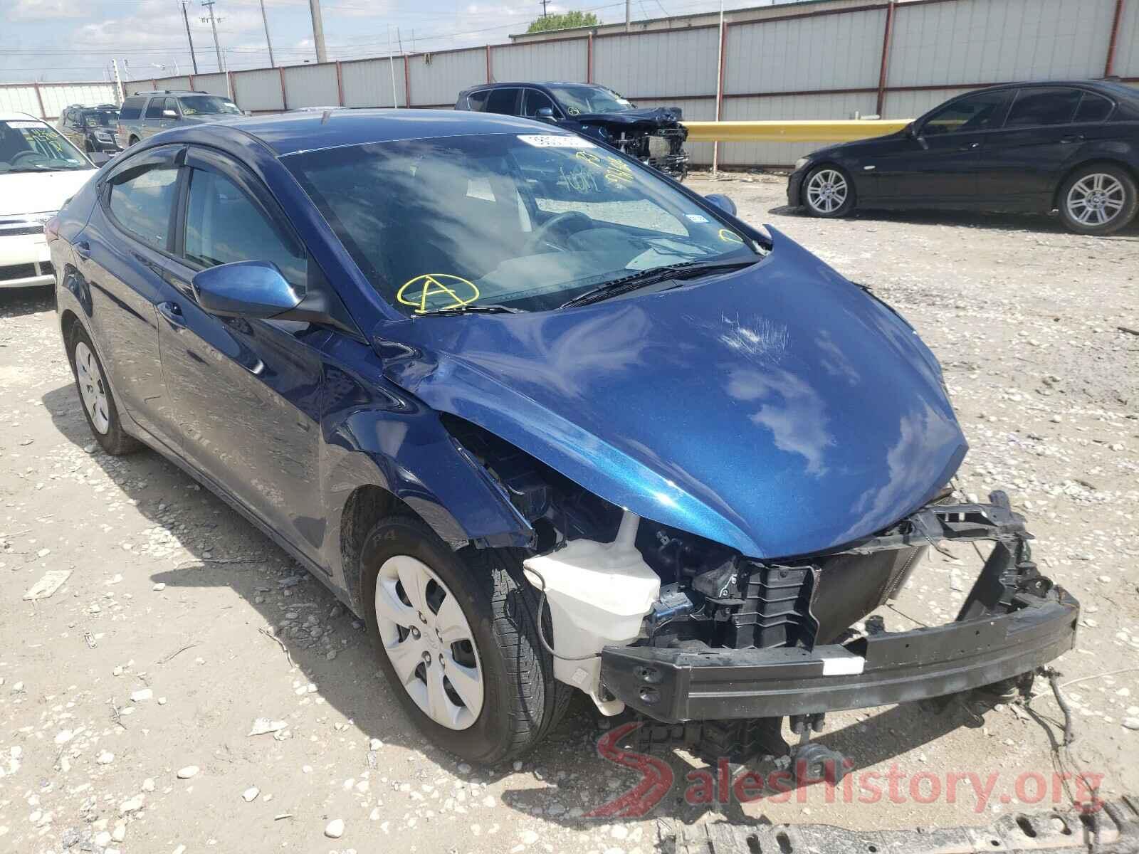 5NPDH4AE4GH731524 2016 HYUNDAI ELANTRA