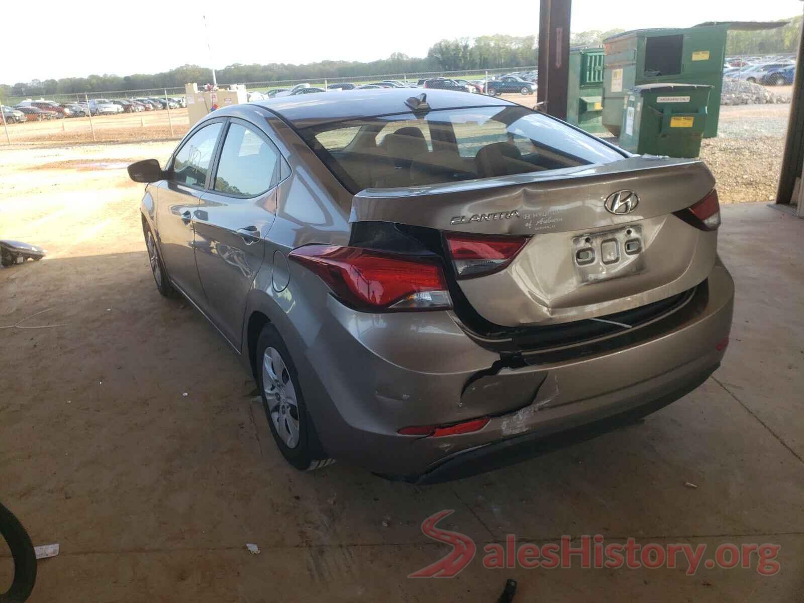 5NPDH4AE0GH785208 2016 HYUNDAI ELANTRA