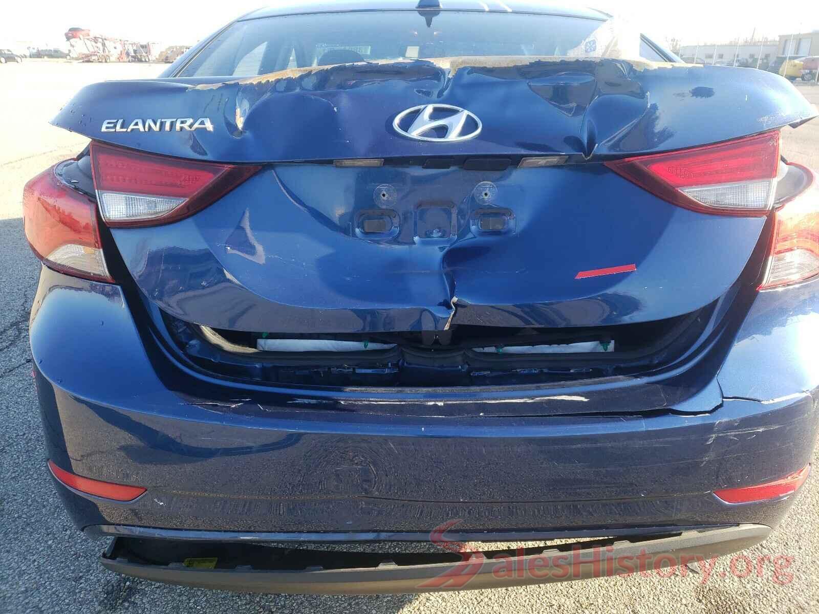 5NPDH4AE5GH719009 2016 HYUNDAI ELANTRA