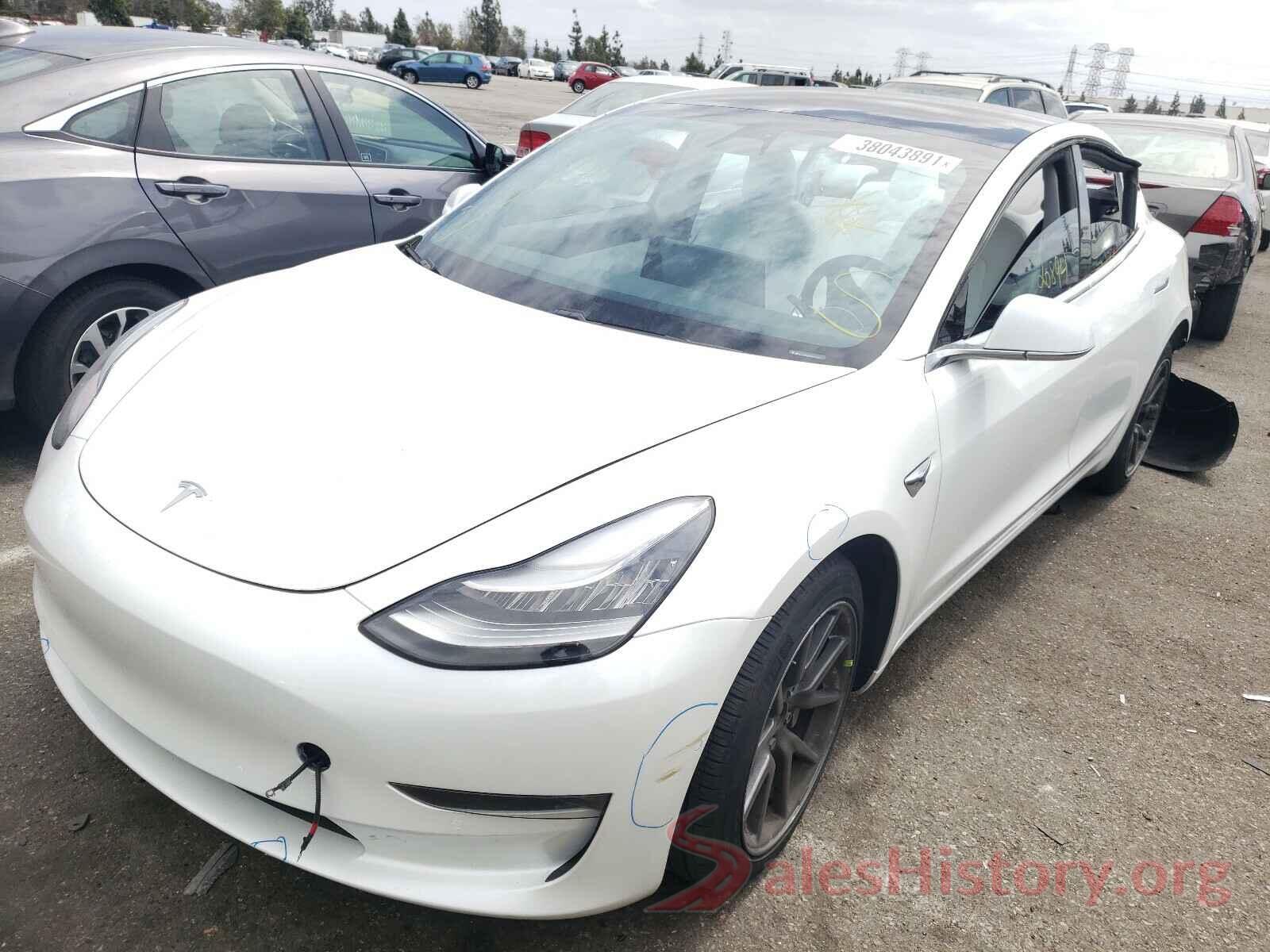 5YJ3E1EB3KF522172 2019 TESLA MODEL 3