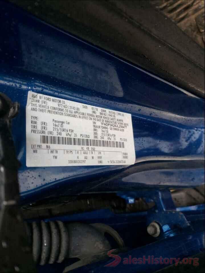 1FADP3K28JL258477 2018 FORD FOCUS