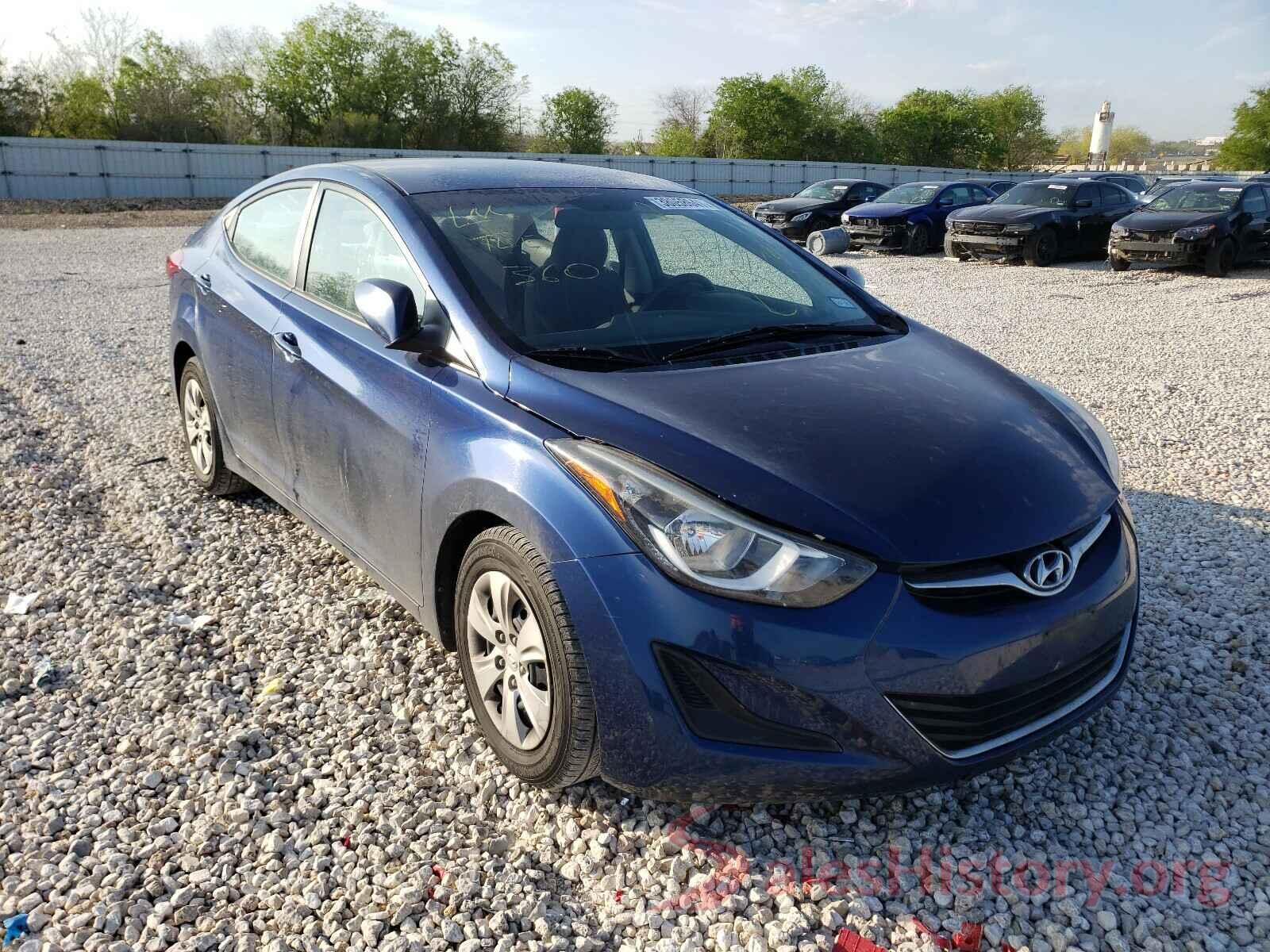 5NPDH4AE3GH705464 2016 HYUNDAI ELANTRA