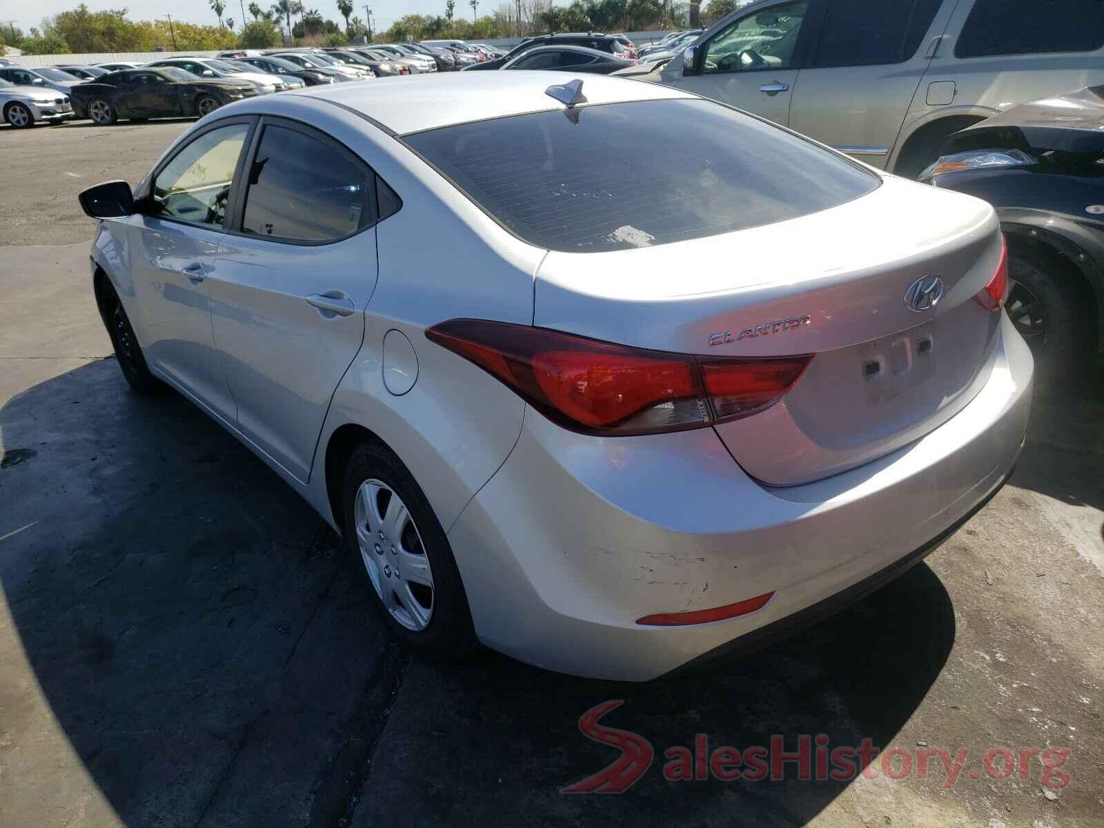 5NPDH4AE2GH710249 2016 HYUNDAI ELANTRA