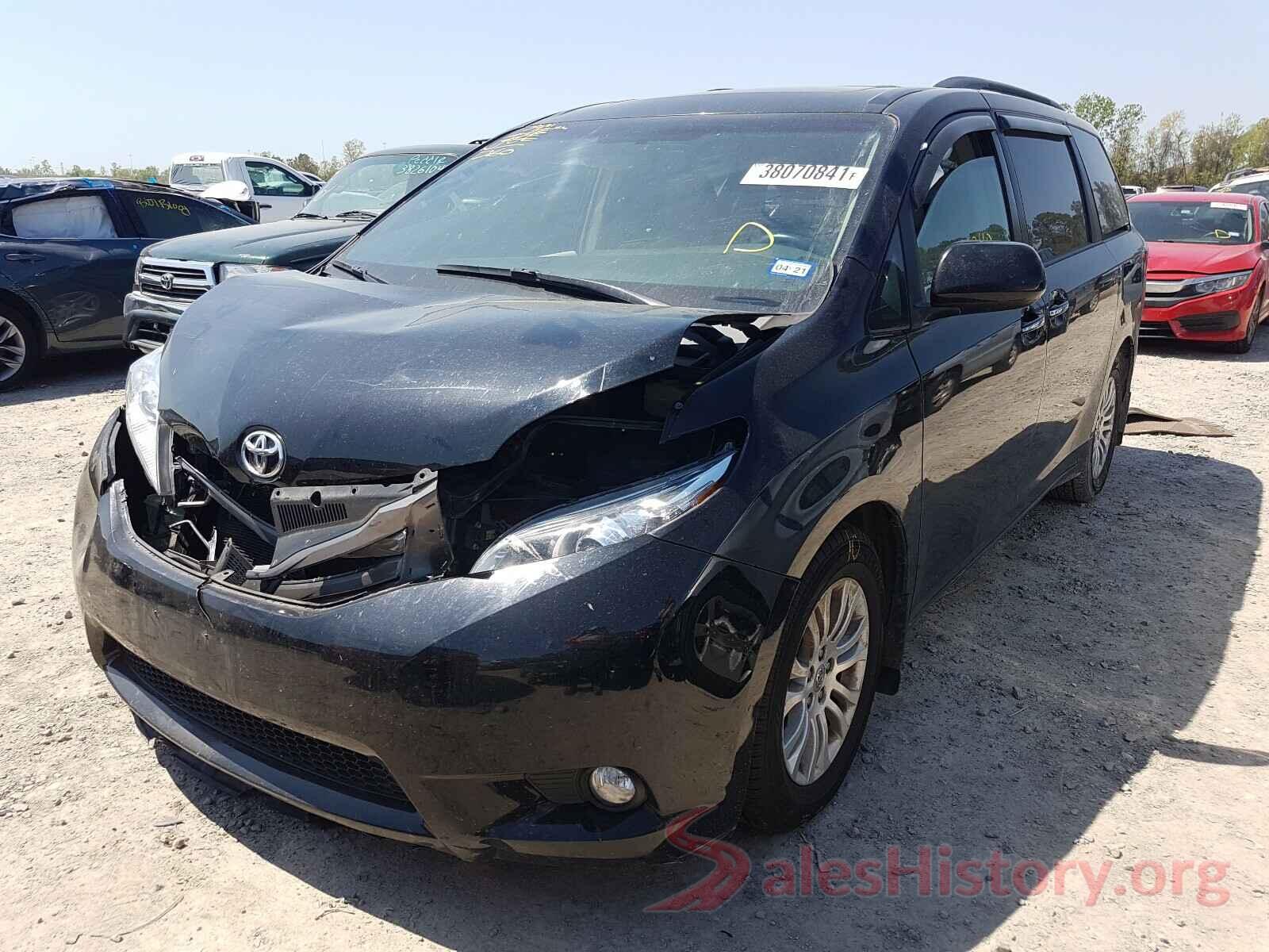 5TDYK3DC7GS731132 2016 TOYOTA SIENNA