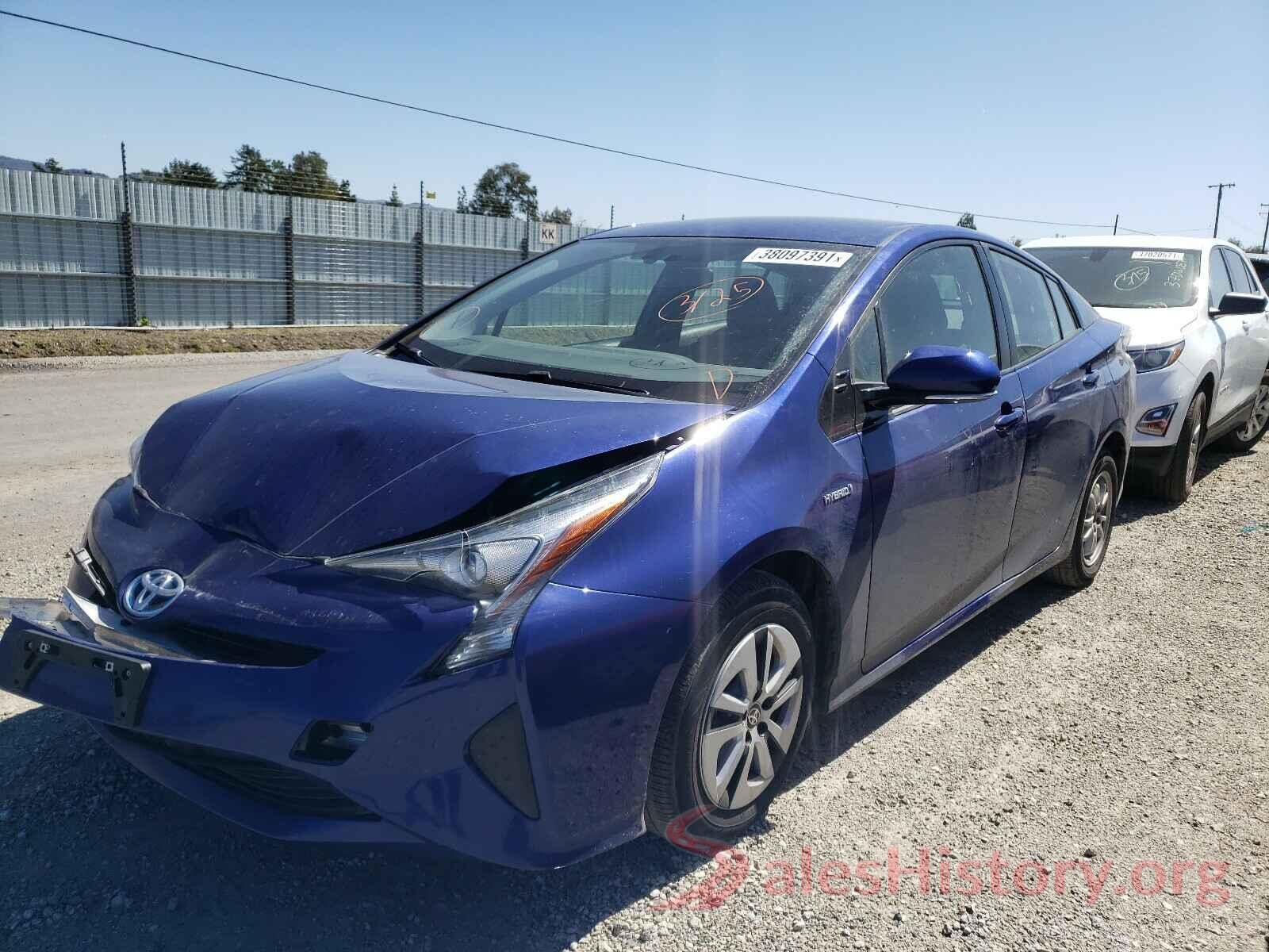 JTDKARFU9G3522686 2016 TOYOTA PRIUS