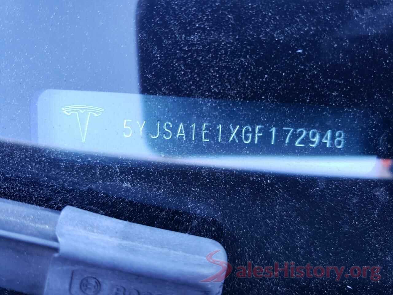 5YJSA1E1XGF172948 2016 TESLA MODEL S