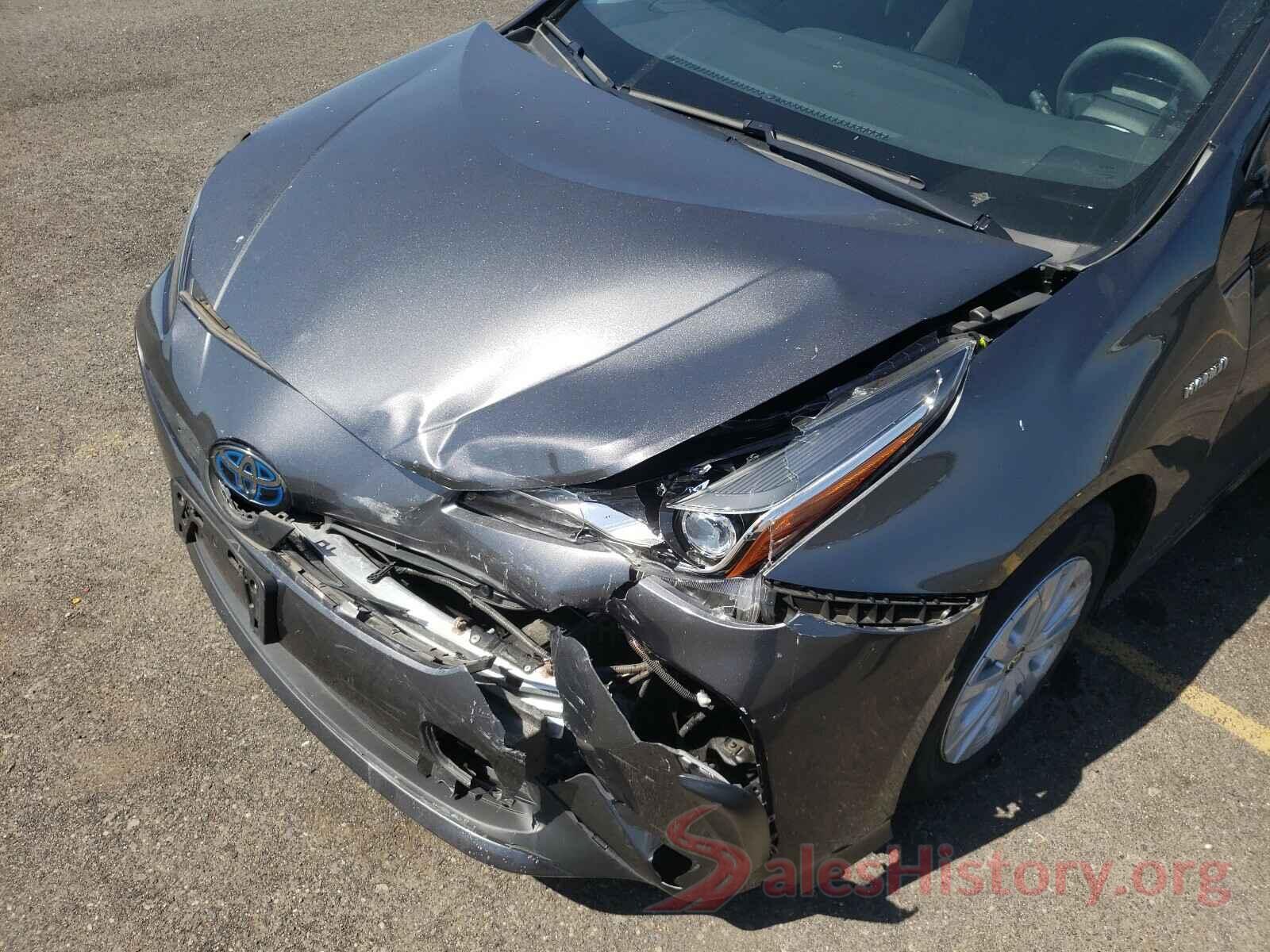 JTDKARFU0K3072712 2019 TOYOTA PRIUS