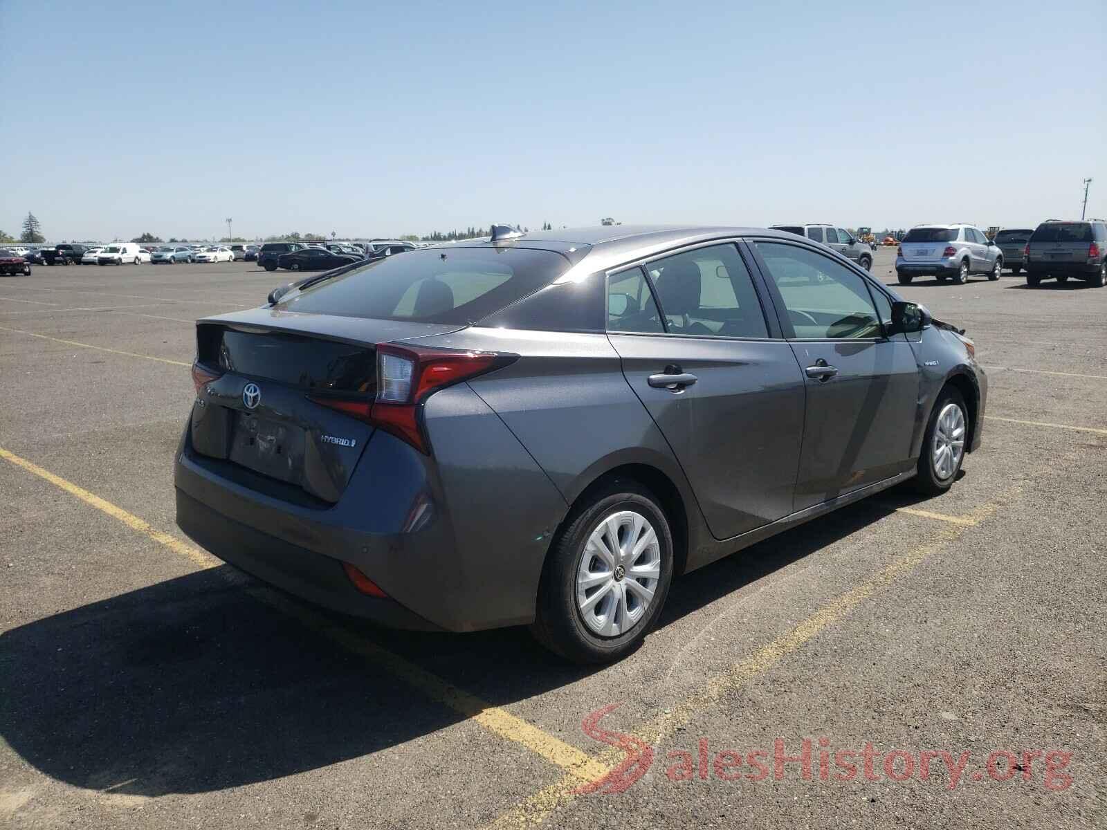 JTDKARFU0K3072712 2019 TOYOTA PRIUS