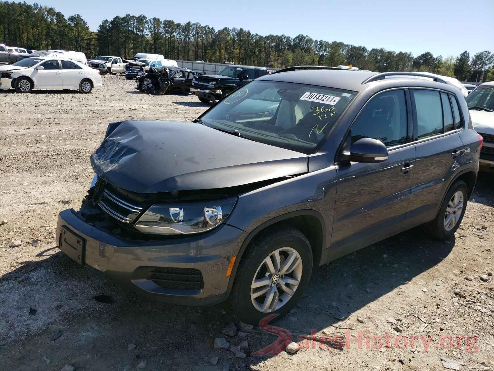 WVGBV7AX0GW583381 2016 VOLKSWAGEN TIGUAN