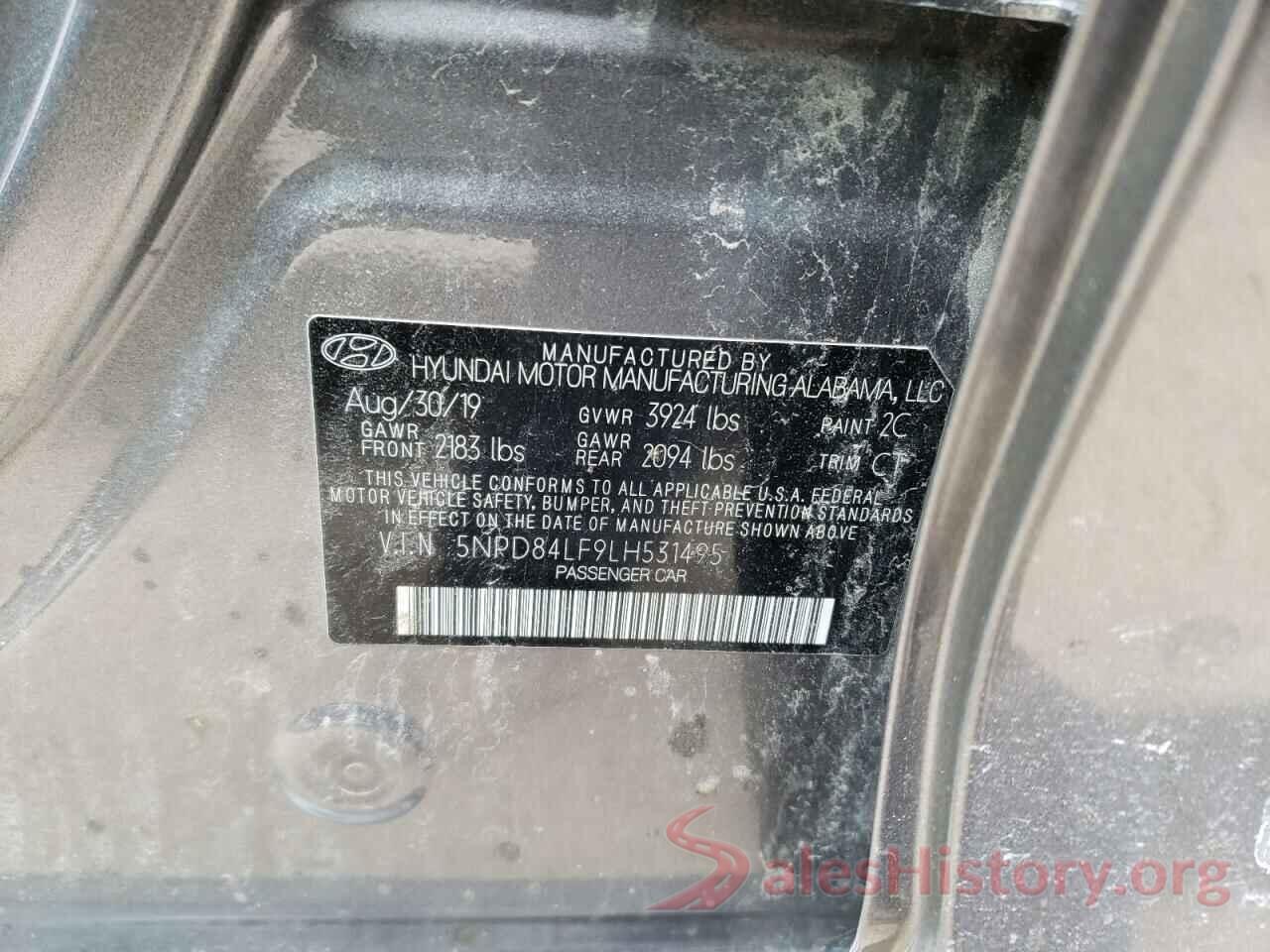 5NPD84LF9LH531495 2020 HYUNDAI ELANTRA