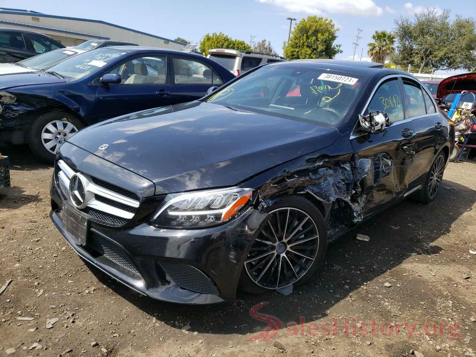 55SWF8DB9KU297453 2019 MERCEDES-BENZ C CLASS