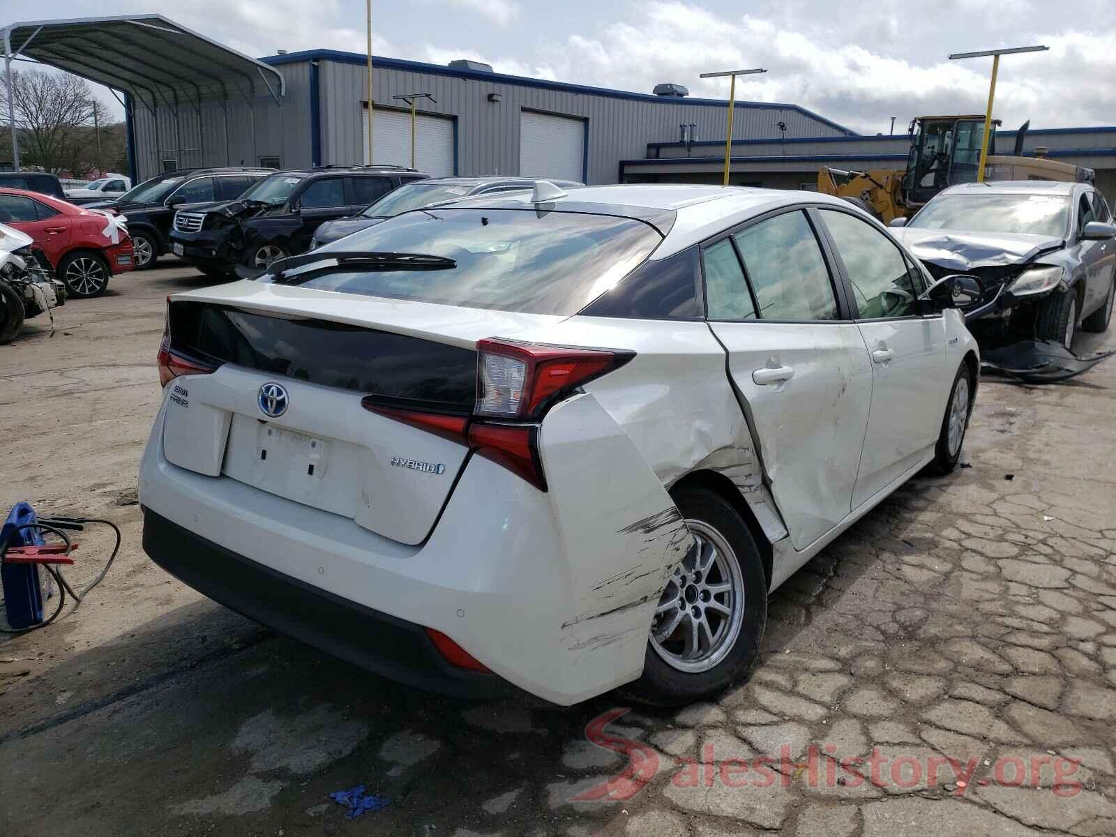 JTDKARFU6K3102389 2019 TOYOTA PRIUS